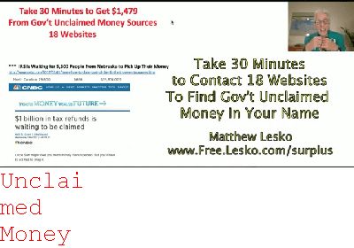 unclaimed Money Montana